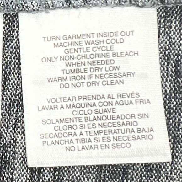 Kasper Gray Open Front Waterfall Cardigan Jacket With Zipper Pockets Large - Picture 11 of 13